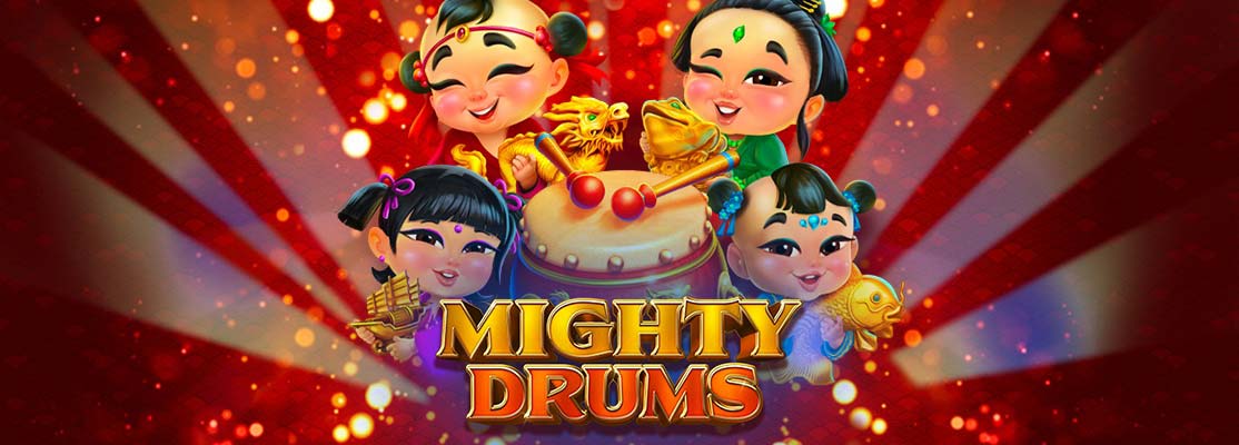 New Slot, Far East, paired fish, drums