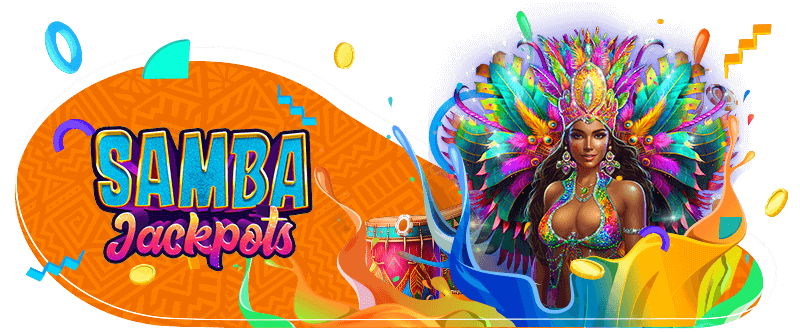 Rio dancer with colourful headdress, New online slot Samba Jackpots 