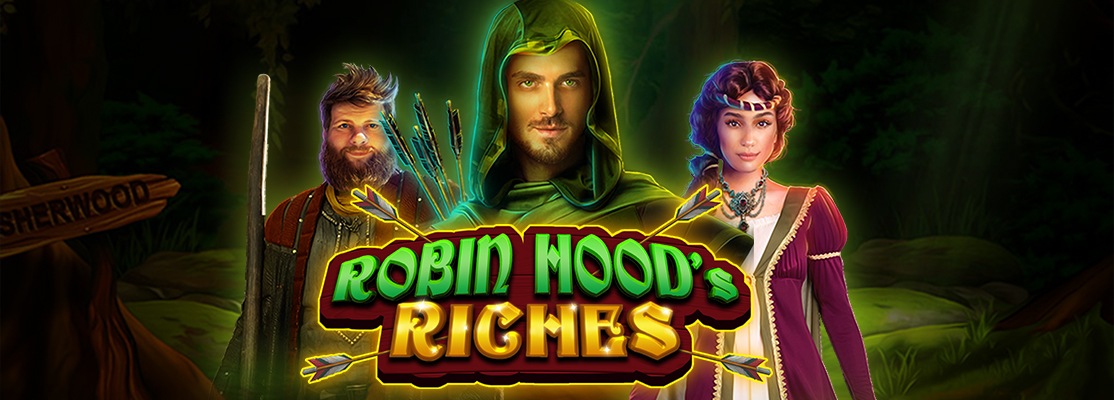 Robin Hood and the Merry men in new online slot Robin Hood's Riches 