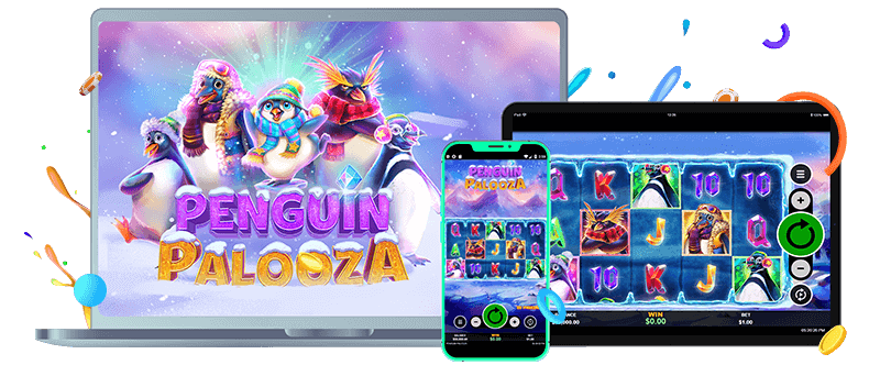Penguin Palooza on mobile and desktop