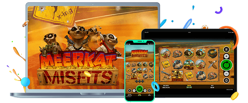 Meerkat Misfits online slot on mobile and desktop