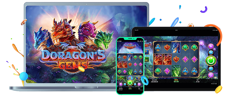 Doragon's Gems online slot on mobile and desktop