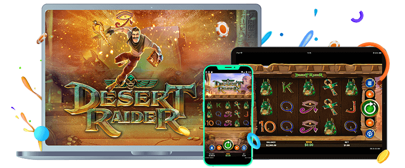 Desert Raider online slot on mobile and desktop