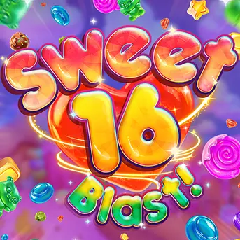 Sweet 16 Blast! slot game at Thunderbolt Casino