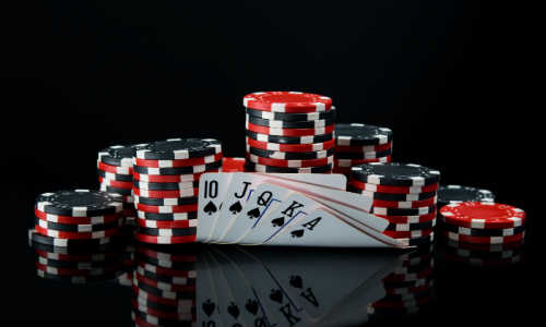 Cards and casino chips  