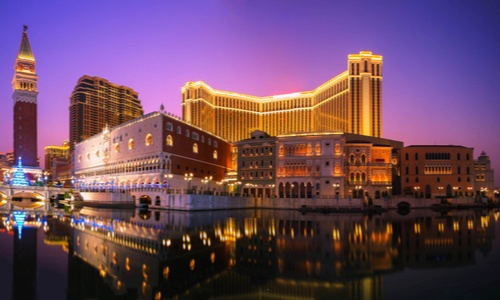 night view of Macau landscape  